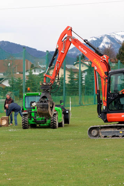 Soccerpark Salzburg Bauarbeiten
